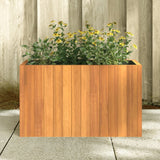Garden Planter 59x27.5x35 cm Solid Wood Acacia - Side View