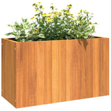 Garden Planter 59x27.5x35 cm Solid Wood Acacia - Top-Down View