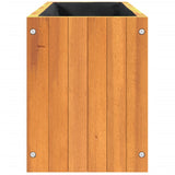 Garden Planter 59x27.5x35 cm Solid Wood Acacia - Rear View