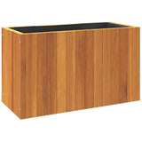 Garden Planter 59x27.5x35 cm Solid Wood Acacia - Close-Up Angle