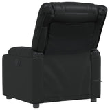 Massage Recliner Chair Black Faux Leather - Top-Down View