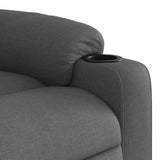 Massage Recliner Chair Dark Grey Fabric - Extra Image