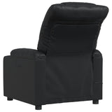 Massage Recliner Chair Black Faux Leather - Top-Down View