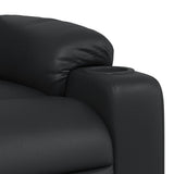 Massage Recliner Chair Black Faux Leather - Extra Image