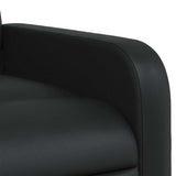 Massage Recliner Chair Black Faux Leather
