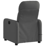 Massage Recliner Chair Dark Grey Fabric - Top-Down View