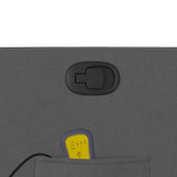 Massage Recliner Chair Dark Grey Fabric - Extra Image