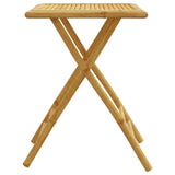 Folding Garden Table 55x55x75 cm Bamboo - 45-Degree Angle
