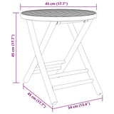Folding Garden Table ?5x45 cm Bamboo