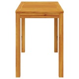 Garden Dining Table 110x55x75 cm Solid Wood Acacia - 45-Degree Angle