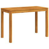Garden Dining Table 110x55x75 cm Solid Wood Acacia
