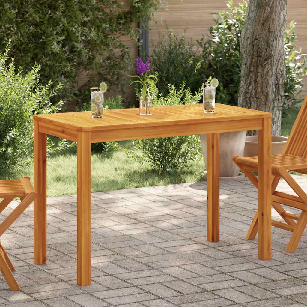 Garden Dining Table 110x55x75 cm Solid Wood Acacia