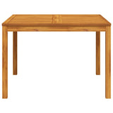 Garden Dining Table 110x110x75 cm Solid Wood Acacia