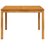 Garden Dining Table 110x110x75 cm Solid Wood Acacia