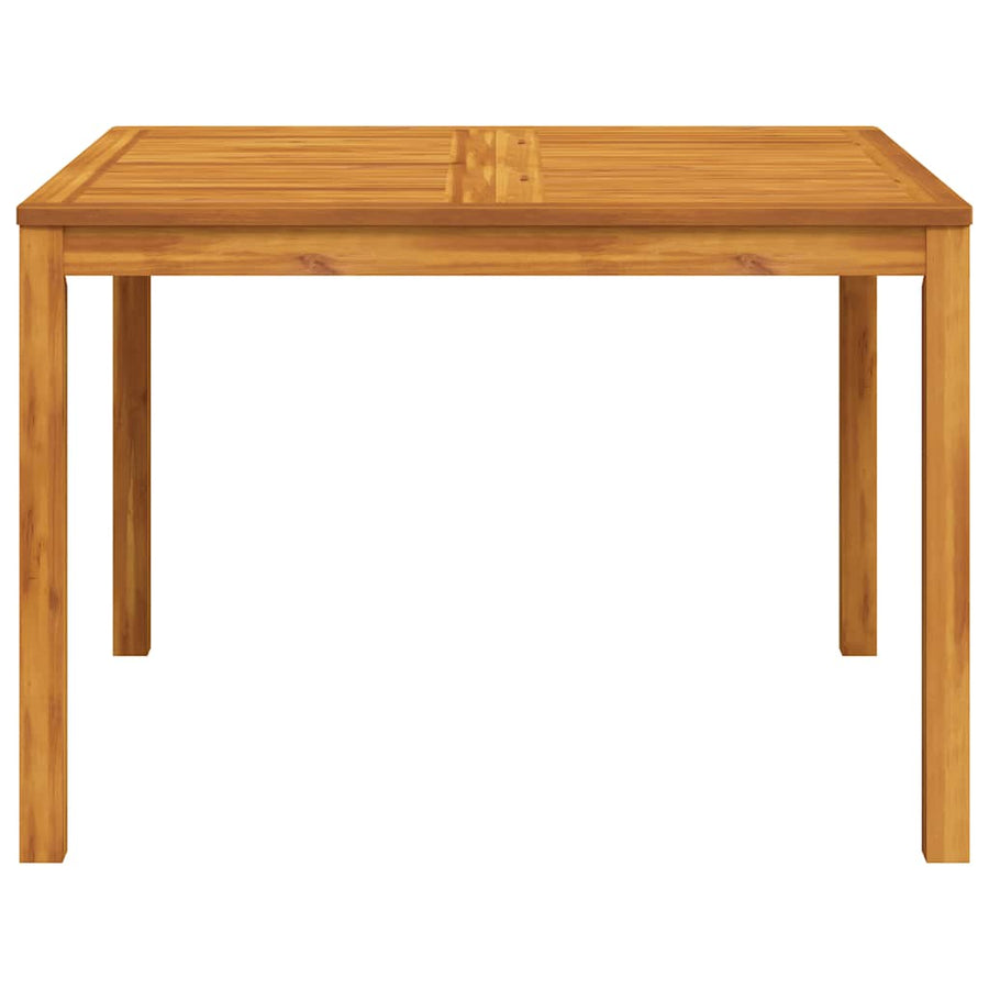 Garden Dining Table 110x110x75 cm Solid Wood Acacia