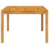 Garden Dining Table 110x110x75 cm Solid Wood Acacia - 45-Degree Angle