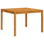 Garden Dining Table 110x110x75 cm Solid Wood Acacia