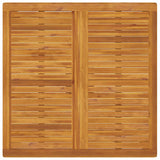 Garden Dining Table 110x110x75 cm Solid Wood Acacia