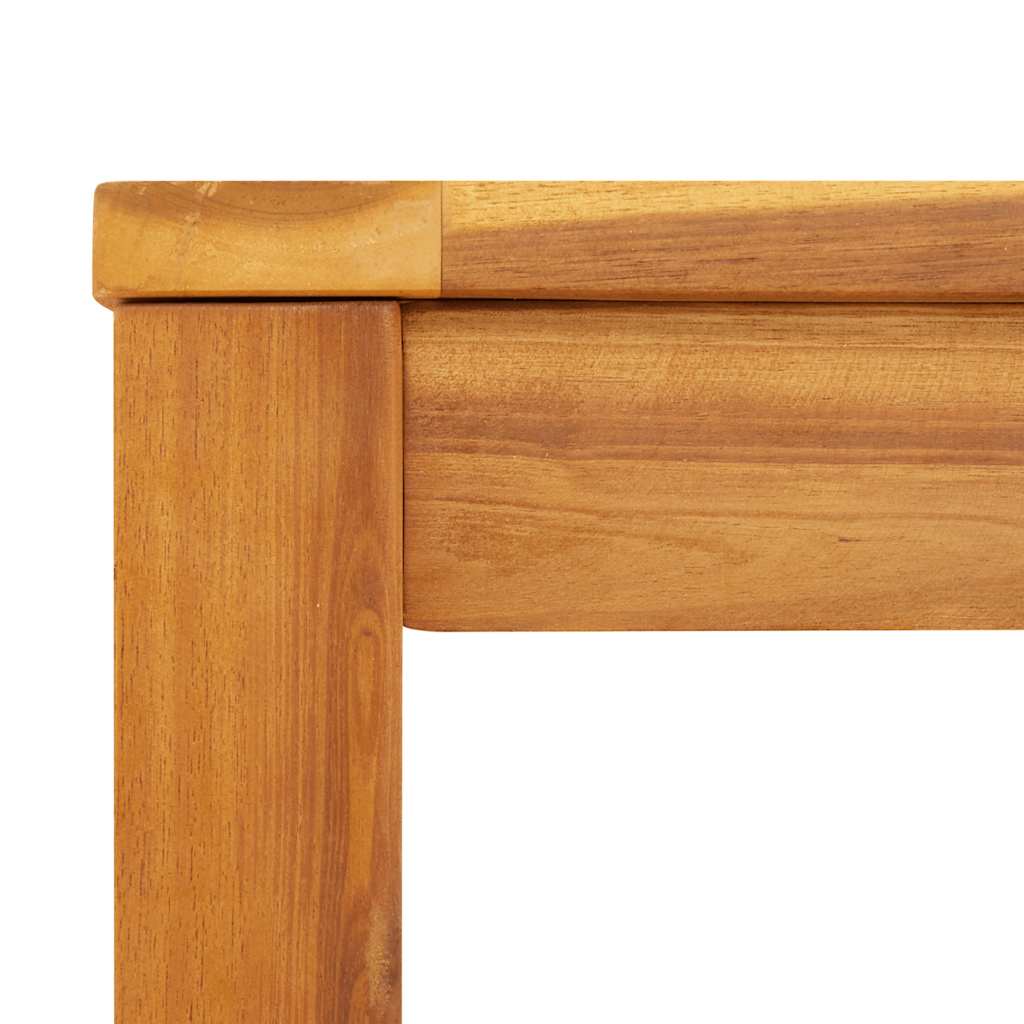 Garden Dining Table 110x110x75 cm Solid Wood Acacia