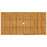 Garden Dining Table 180x90x75 cm Solid Wood Acacia - Close-Up Angle