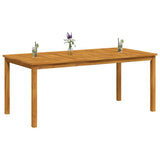Garden Dining Table 180x90x75 cm Solid Wood Acacia - Low Angle