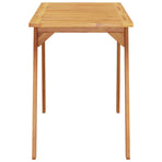 Garden Dining Table 110x56x75 cm Solid Wood Acacia