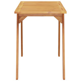 Garden Dining Table 110x56x75 cm Solid Wood Acacia - 45-Degree Angle