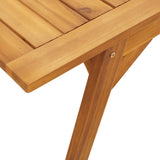 Garden Dining Table 110x56x75 cm Solid Wood Acacia - Extra Image