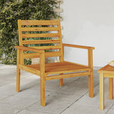 Garden Sofa Chair 2pcs Solid Wood Acacia - Side View