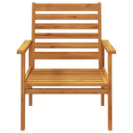 Garden Sofa Chair 2pcs Solid Wood Acacia