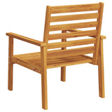 Garden Sofa Chair 2pcs Solid Wood Acacia - Close-Up Angle