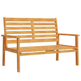 Garden Sofa Bench 120 cm Solid Wood Acacia - Front View