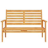 Garden Sofa Bench 120 cm Solid Wood Acacia - Top-Down View