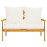 Garden Sofa Bench 120 cm with Cushion Solid Wood Acacia