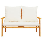 Garden Sofa Bench 120 cm with Cushion Solid Wood Acacia