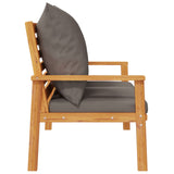 Garden Sofa Bench 120 cm with Cushion Solid Wood Acacia - 45-Degree Angle