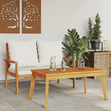 Garden Dining Table 100x55x45 cm Solid Wood Acacia - Side View
