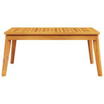 Garden Dining Table 100x55x45 cm Solid Wood Acacia