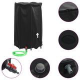 Water Tank with Tap Foldable 500 L PVC - Front View