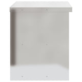 Kitchen Wall Cabinet with Sliding Doors Stainless Steel - Close-Up Angle