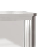 Kitchen Wall Cabinet with Sliding Doors Stainless Steel - Extra Image