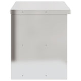 Kitchen Wall Cabinet with Sliding Doors Stainless Steel