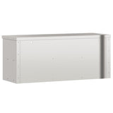 Kitchen Wall Cabinet with Shelf Stainless Steel - Close-Up Angle