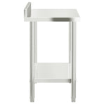 Kitchen Work Table with Backsplash 110x55x93 cm Stainless Steel