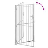 Garden Gate 100x175 cm Stainless Steel - Rear View