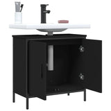 Bathroom Sink Cabinet Black 60x30x60 cm Engineered Wood - Top-Down View
