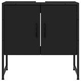 Bathroom Sink Cabinet Black 60x33x60 cm Engineered Wood