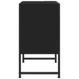 Bathroom Sink Cabinet Black 60x33x60 cm Engineered Wood - Close-Up Angle