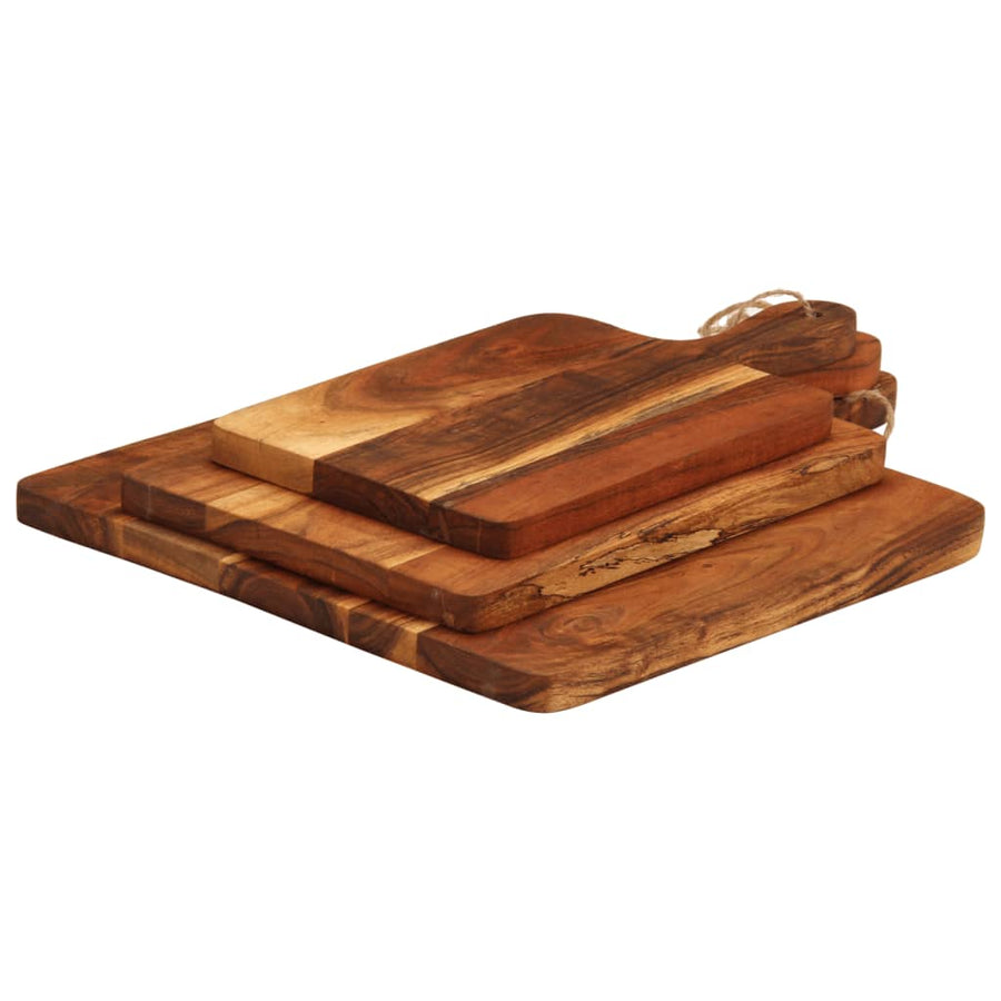 Chopping Boards 3 pcs Solid Wood Acacia