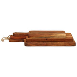 Chopping Boards 3 pcs Solid Wood Acacia - Top-Down View